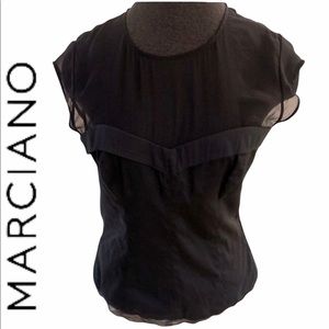 Marciano black fitted top size medium